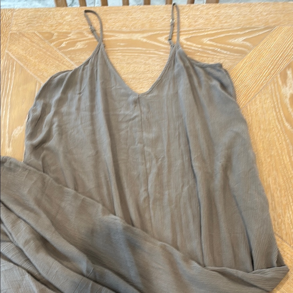 Love Stitch Tan Maxi Dress